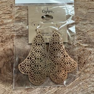 Filigree French earrings, cutout earrings, tulip earrings, floral earrings